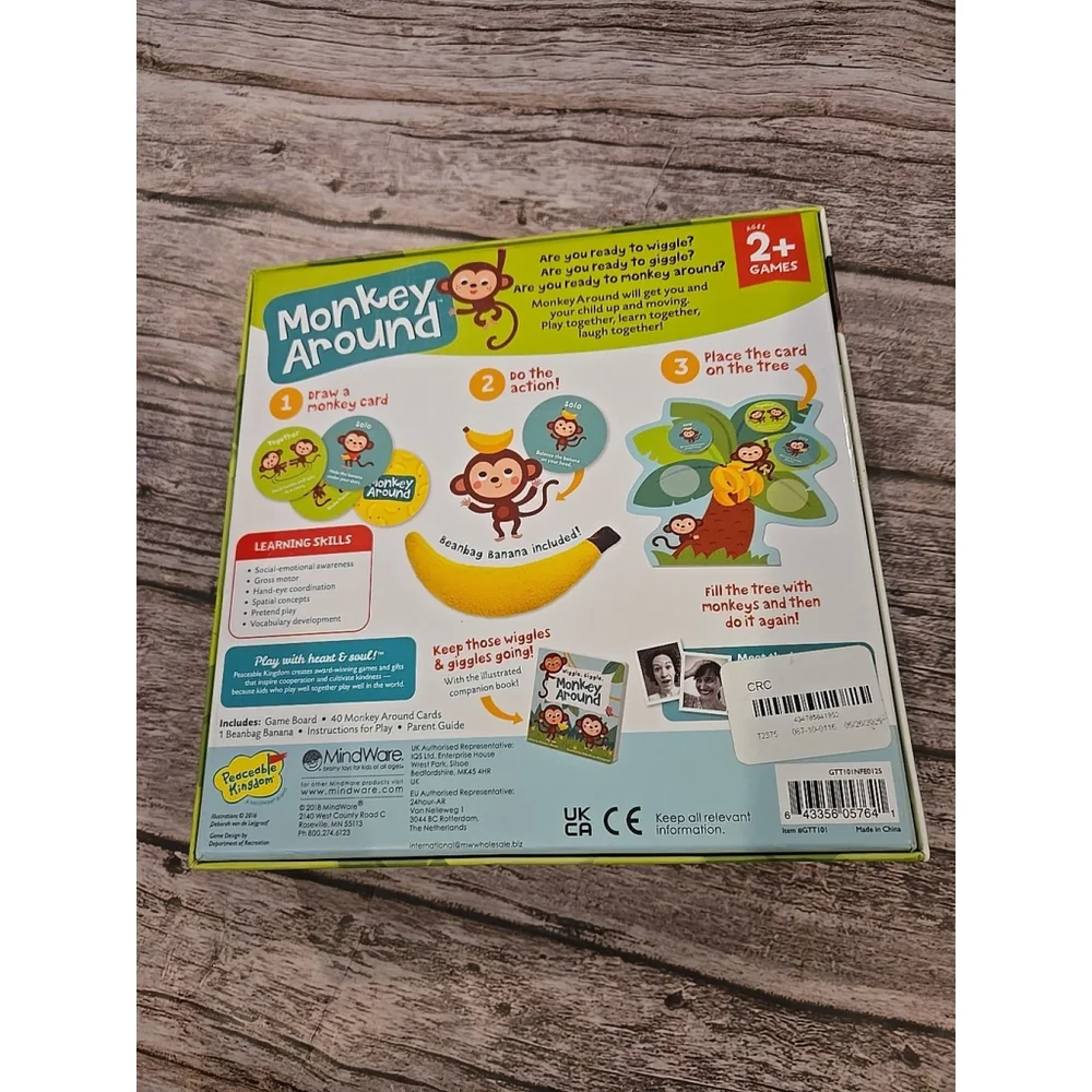 Peaceable Kingdom - Monkey Around The Wiggle and Giggle Game -New Age 2+ (3)